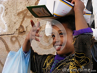 Bedouin Traditional woman Dahab Island rural life country side Editorial Stock Photo