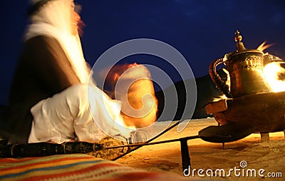 Bedouin tribesman Stock Photo