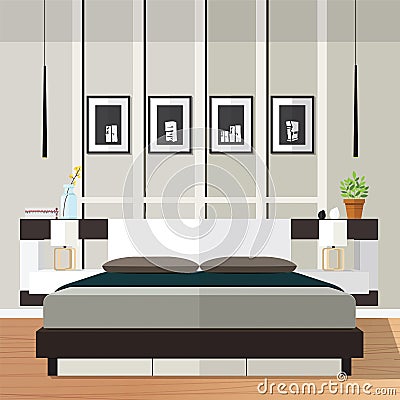 Bedroom Idea Vector Vector Illustration