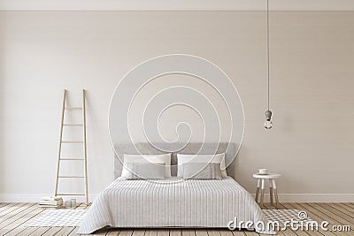 Bedroom interior. 3d render. Stock Photo