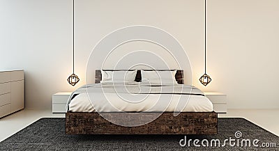 Bedroom interior for modern home and hotel bedroom Stock Photo