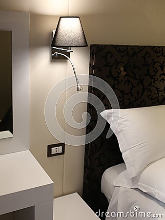 Bedroom lamp Stock Photo
