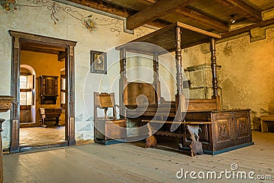 Bedroom Middle Ages Editorial Stock Photo