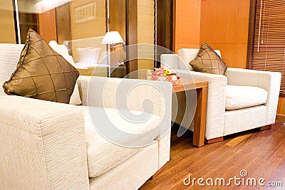 Bedroom Sofas Stock Photo