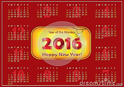Bedruckbarer Kalender 2016 Bedruckbarer Kalender 2016