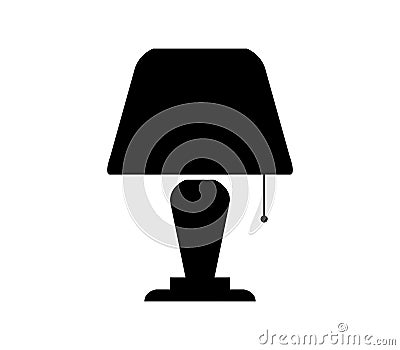 Bedside light bulb icon Stock Photo