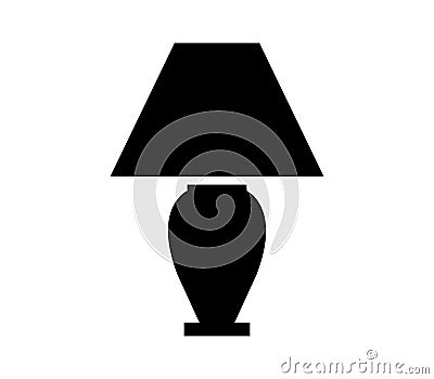 Bedside light bulb icon Stock Photo