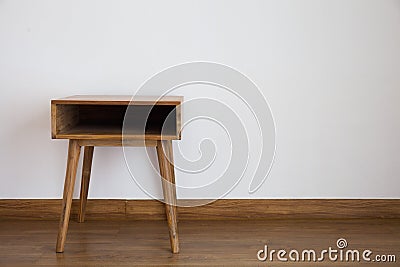 Bedside table decoration interior room Stock Photo