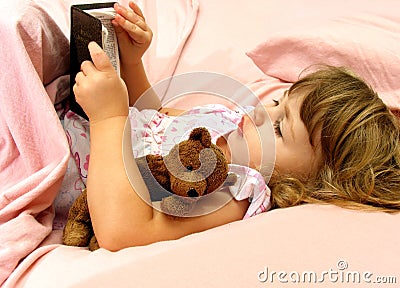 Bedtime Bible Story Stock Photo