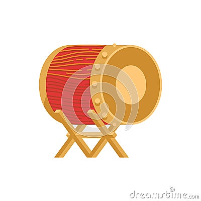 Bedug Indonesian moslem drum Vector Illustration