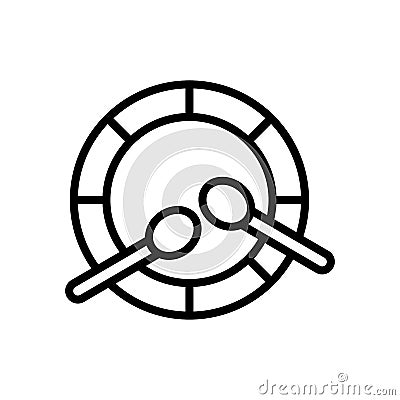 Bedug Ramadan icon. Simple line vector elements of islam icons for ui and ux, website or mobile application Stock Photo