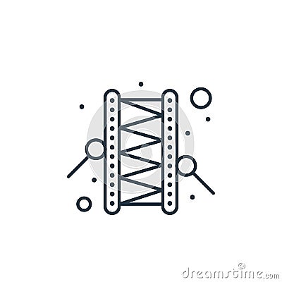 bedug vector icon isolated on white background. Outline, thin line bedug icon for website design and mobile, app development. Thin Vector Illustration