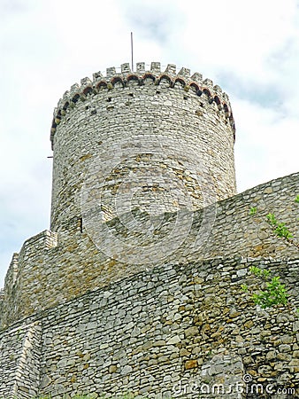Bedzin Castle - a stone castle in Poland Stock Photo