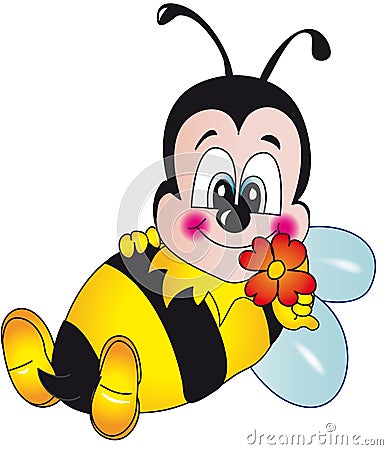 Bee cartoon Cartoon Illustration