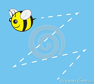 Bee Chubby Buzz Vector Illustration