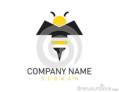 Bee logo Stock Photo