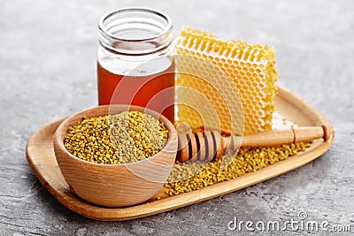 Bee pollen Stock Photo