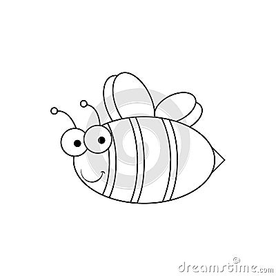 Bee - simple icon Stock Photo