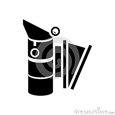 Bee smoker icon in simple style Vector Illustration