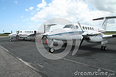 Beechcraft King Air 200 Stock Photo