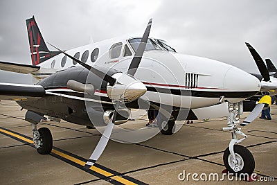 Beechcraft King Air Aircraft On The Tarmac Editorial Stock Photo