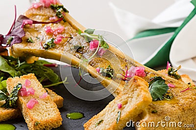 Beef bone marrow Stock Photo