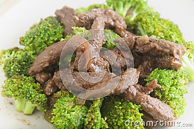 Beef Broccoli Stock Photo