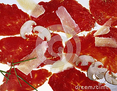 Beef carpaccio Stock Photo