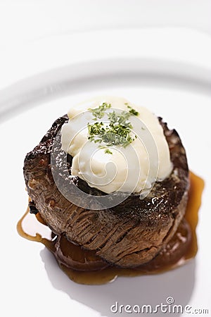 Beef Dinner Entree Stock Photo