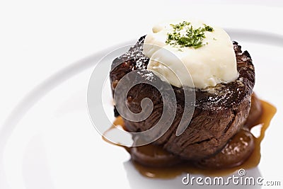 Beef Dinner Entree Stock Photo