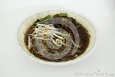 Beef rice noodle Stock Photo