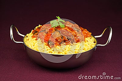 Beef Rogan Josh balti dish Stock Photo