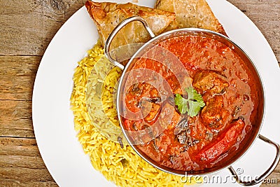 Beef Rogan Josh balti dish Stock Photo