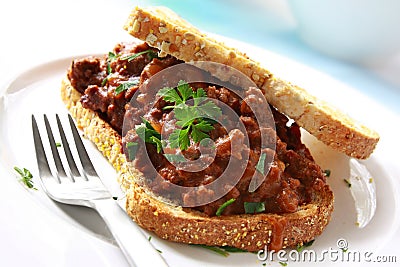 Beef Sandwich Stock Photo