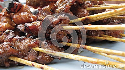 Beef Satay Stock Photo