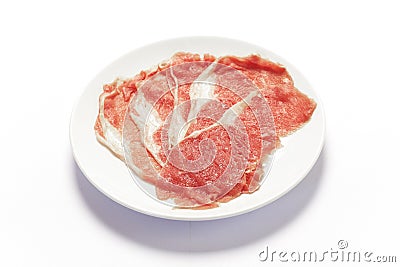 Beef sliced Stock Photo