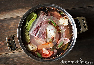 Beef soup Stock Photo