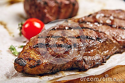 Beef Steak Dinner Stock Photo