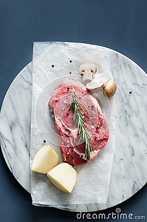 Beef steak dinner Stock Photo