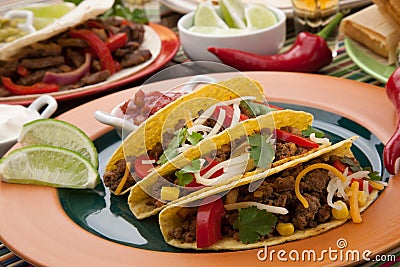 Beef Tacos Stock Photo