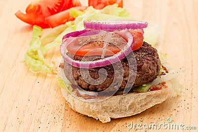 Beefburger Stock Photo