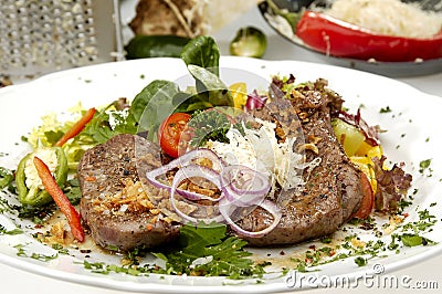 Beefsteak Mexicana Stock Photo