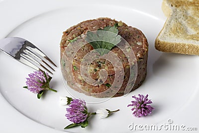 Beefsteak tartar Stock Photo