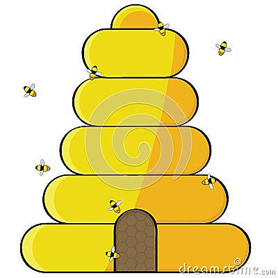 Beehive Vector Illustration