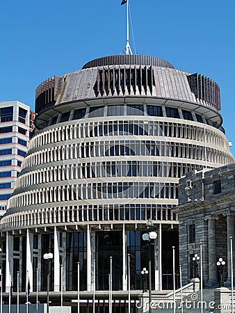 The Beehive, Wellington, New Zealand Editorial Stock Photo