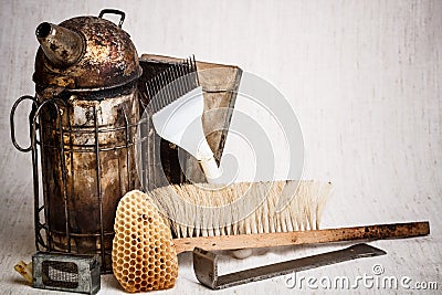 Beekeeping equipment Stock Photo