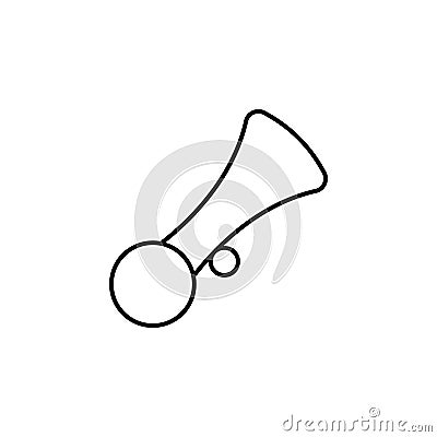 beep icon. Element of car workshop icon for mobile concept and web apps. Thin line beep icon can be used for web and mobile Stock Photo