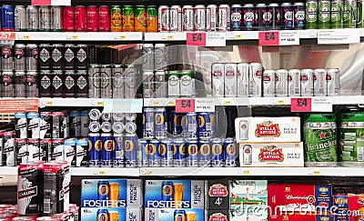 Beer and alcohol Editorial Stock Photo