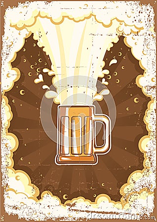 Beer background. Vector Illustration