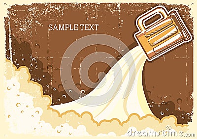 Beer background. Vector Illustration